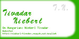 tivadar nieberl business card